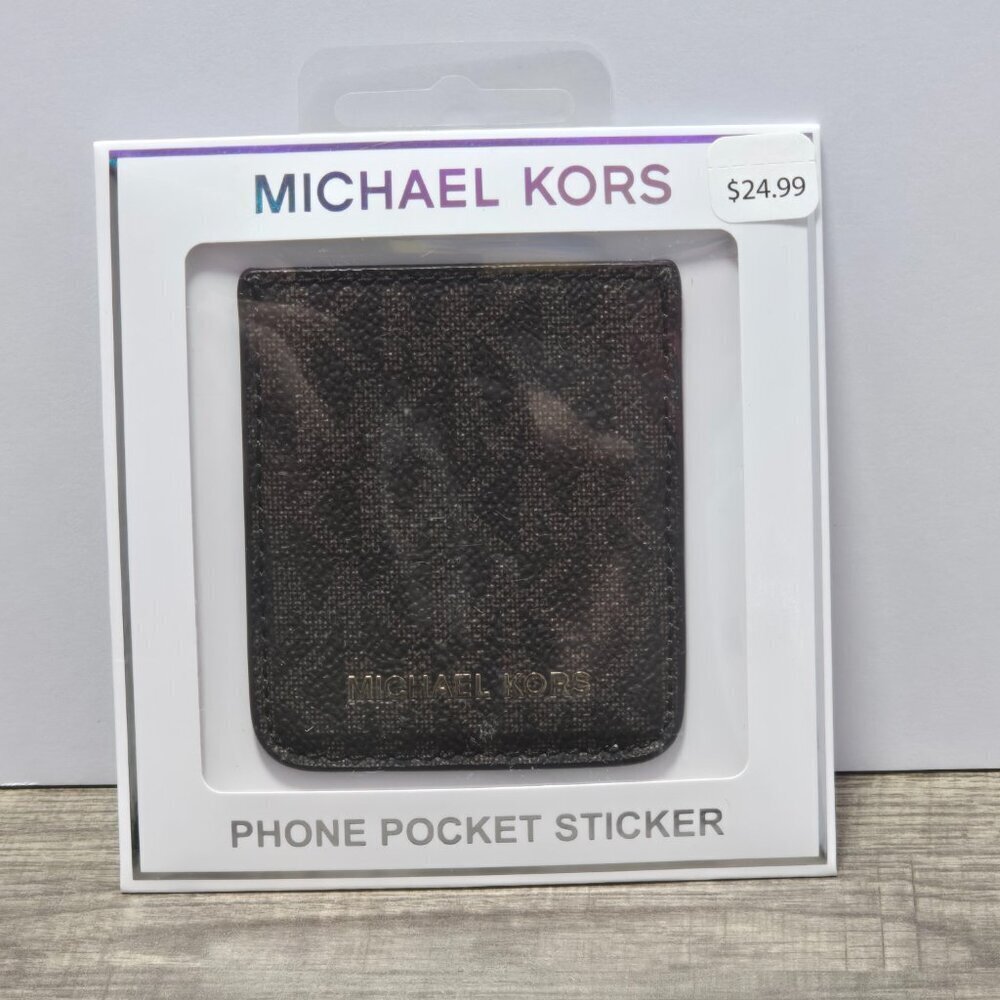 2 Lot Bundle Black or Brown Michael Kors Wallet Stickers Brand New - Picture 3 of 5